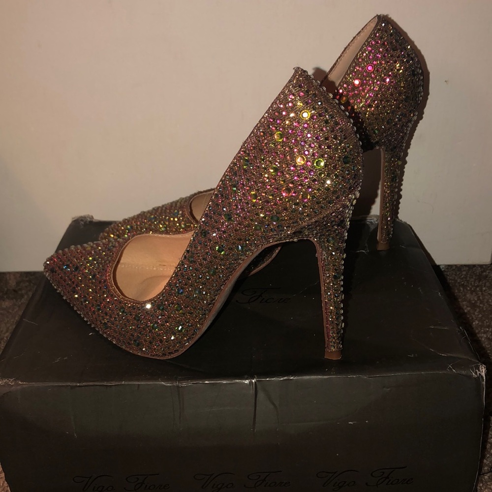 Pink Rhinestone Heels - Picture 2 of 2